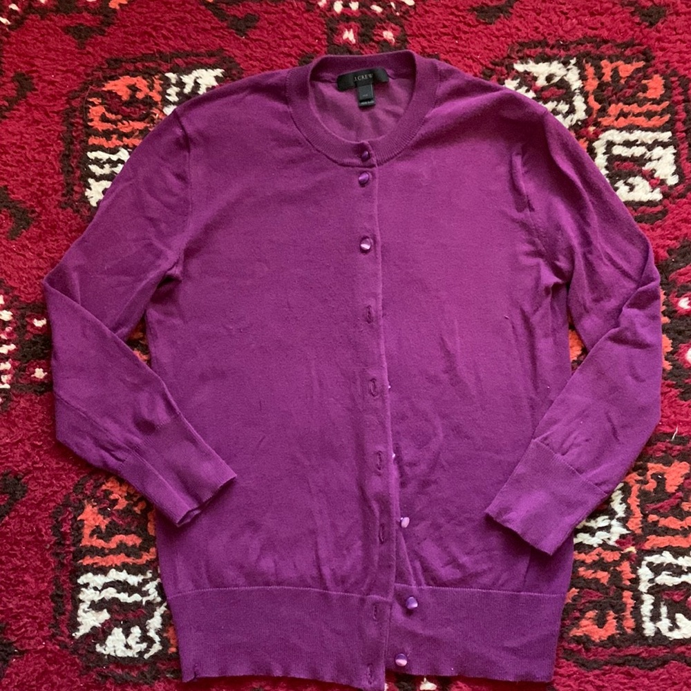 J. Crew Cotton Fitted Jackie Cardigan